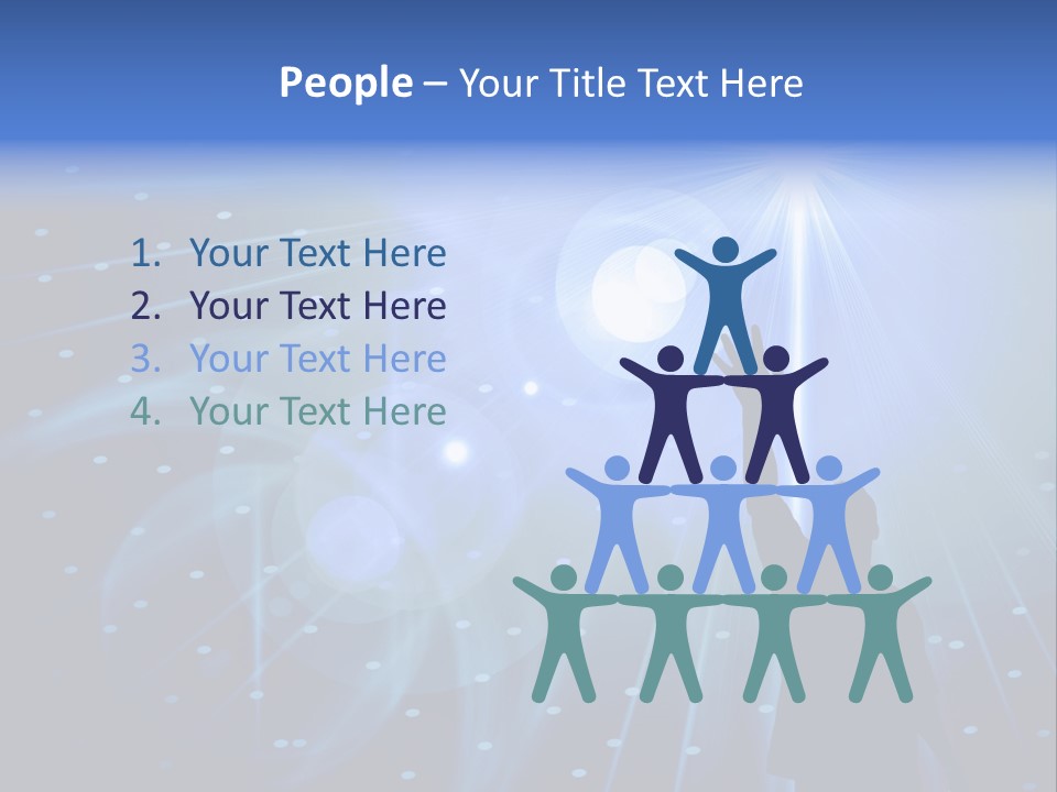 A Silhouette Of A Person Reaching Up To A Star PowerPoint Template