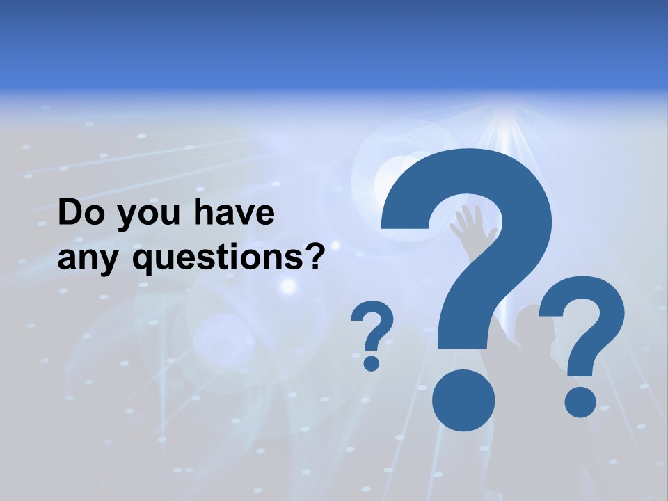 A Silhouette Of A Person Reaching Up To A Star PowerPoint Template