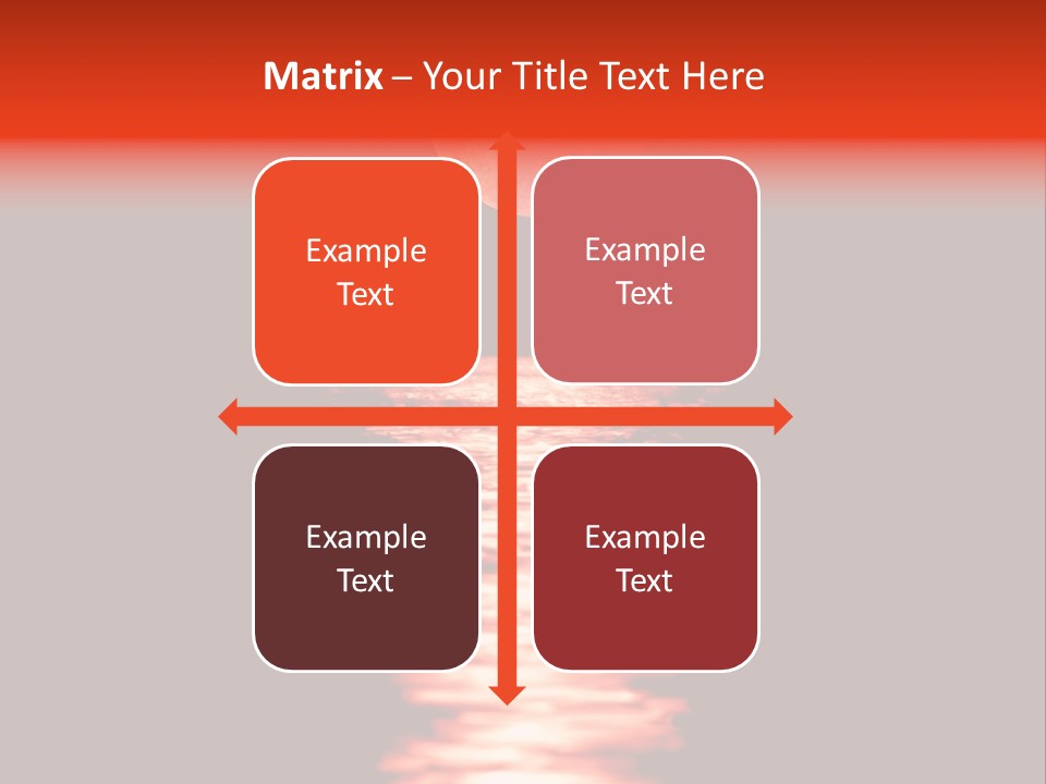 A Red Moon Over A Body Of Water PowerPoint Template