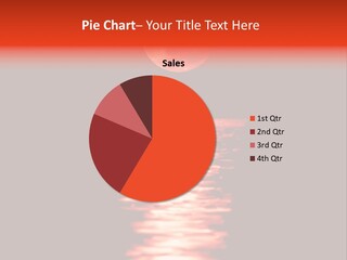 A Red Moon Over A Body Of Water PowerPoint Template