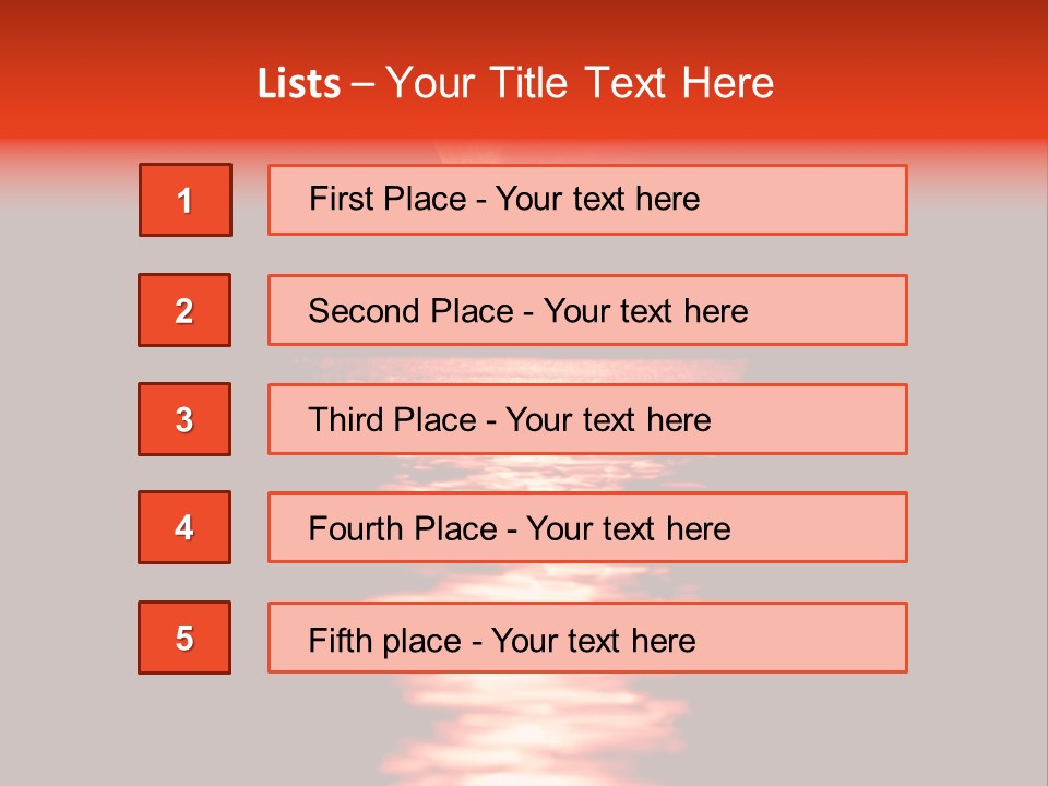 A Red Moon Over A Body Of Water PowerPoint Template