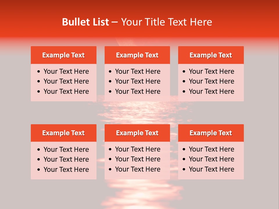 A Red Moon Over A Body Of Water PowerPoint Template