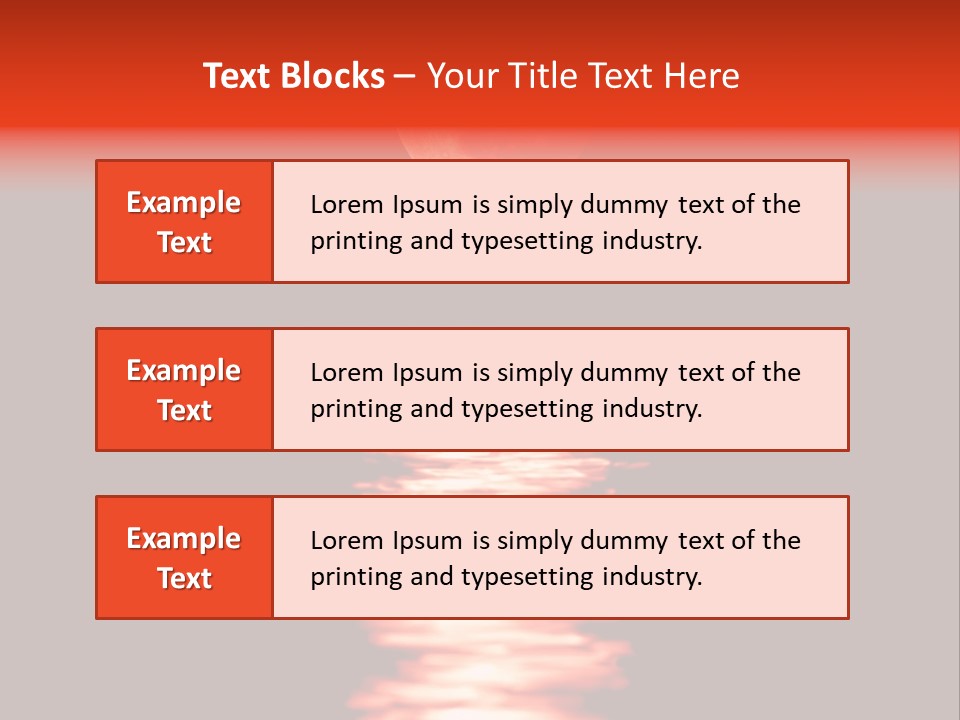 A Red Moon Over A Body Of Water PowerPoint Template