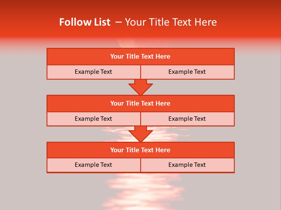 A Red Moon Over A Body Of Water PowerPoint Template