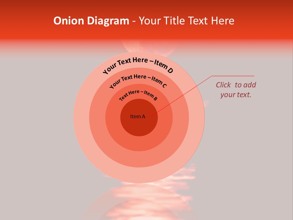A Red Moon Over A Body Of Water PowerPoint Template