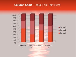 A Red Moon Over A Body Of Water PowerPoint Template