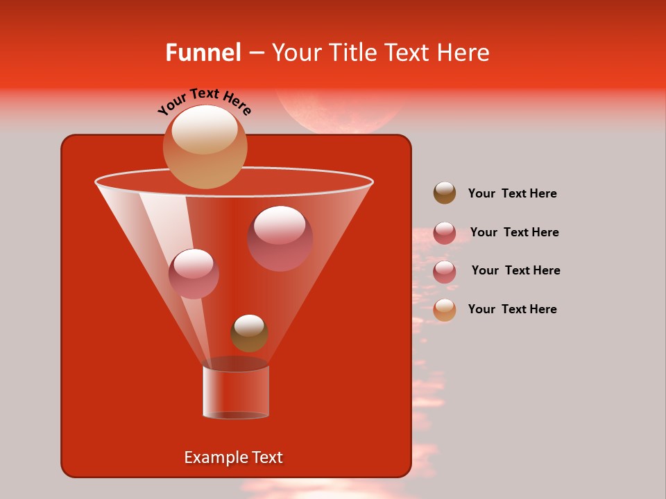 A Red Moon Over A Body Of Water PowerPoint Template