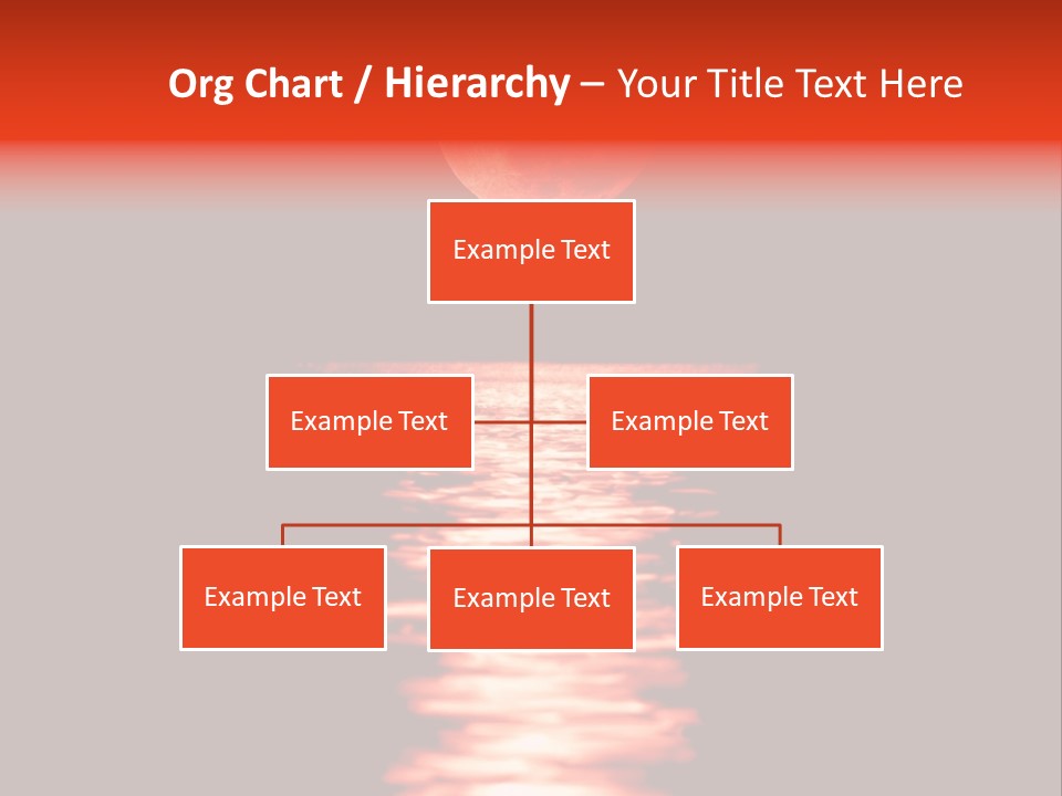 A Red Moon Over A Body Of Water PowerPoint Template