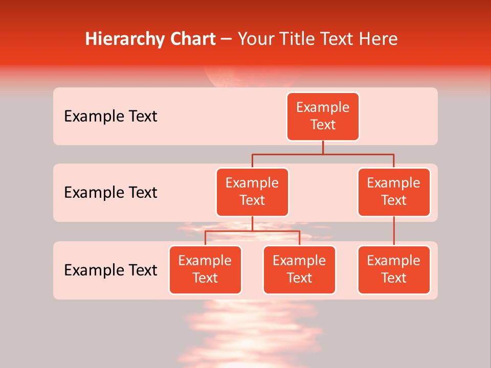 A Red Moon Over A Body Of Water PowerPoint Template