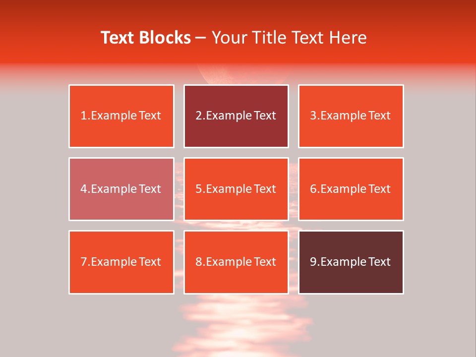 A Red Moon Over A Body Of Water PowerPoint Template