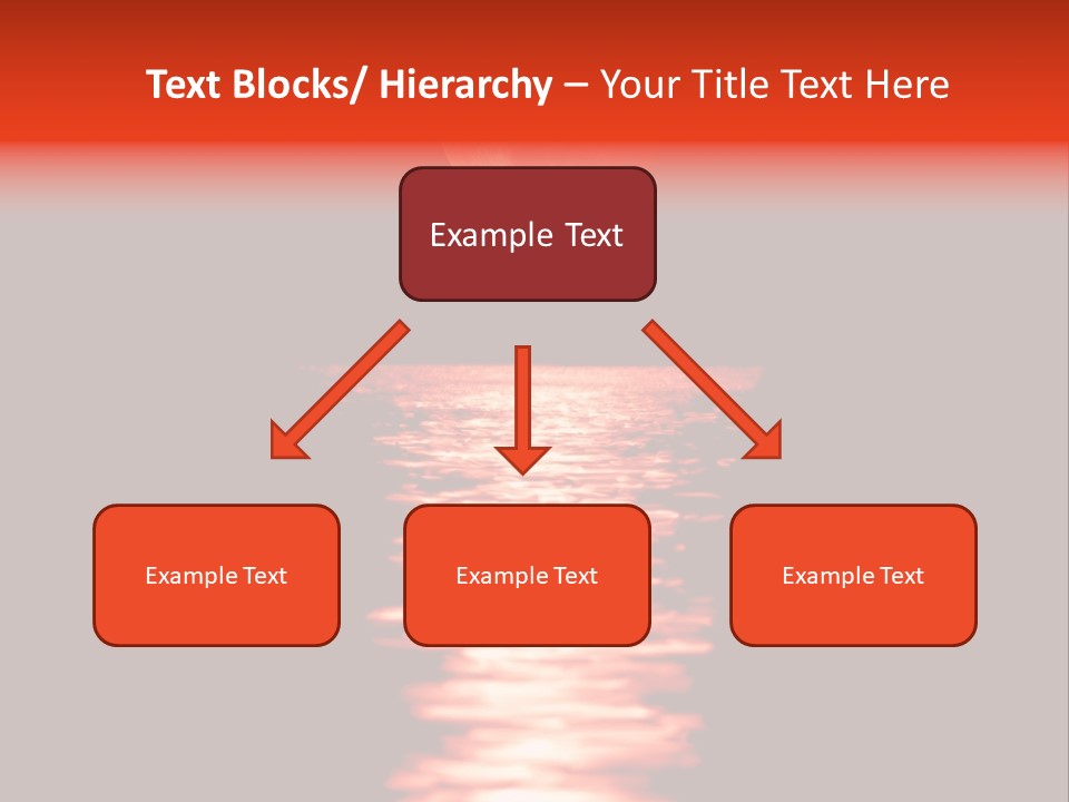 A Red Moon Over A Body Of Water PowerPoint Template