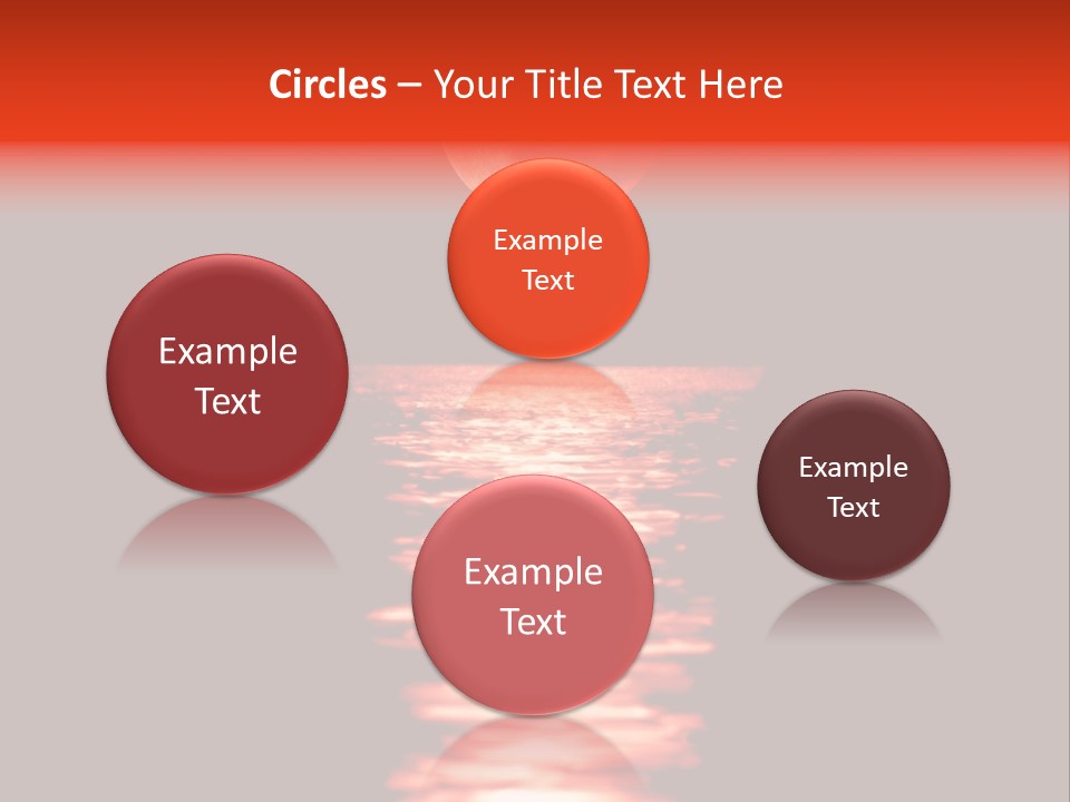 A Red Moon Over A Body Of Water PowerPoint Template