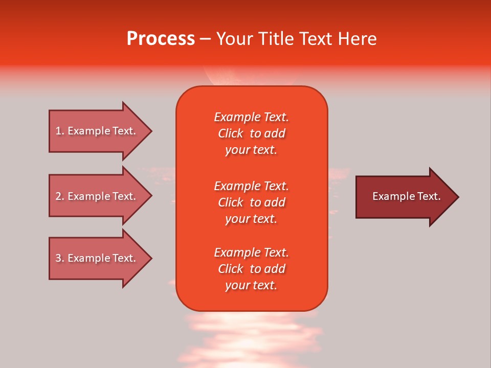 A Red Moon Over A Body Of Water PowerPoint Template