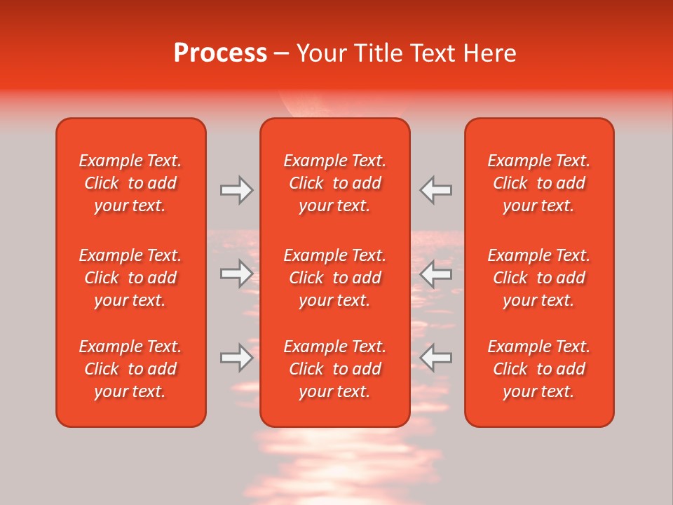 A Red Moon Over A Body Of Water PowerPoint Template