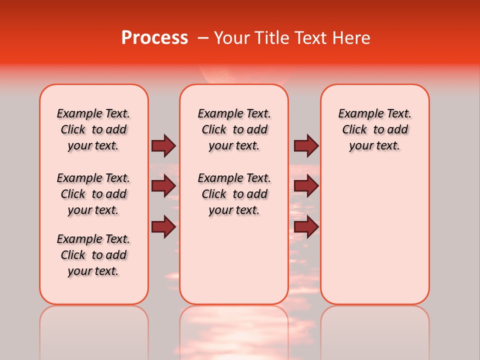 A Red Moon Over A Body Of Water PowerPoint Template