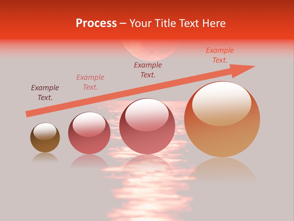 A Red Moon Over A Body Of Water PowerPoint Template