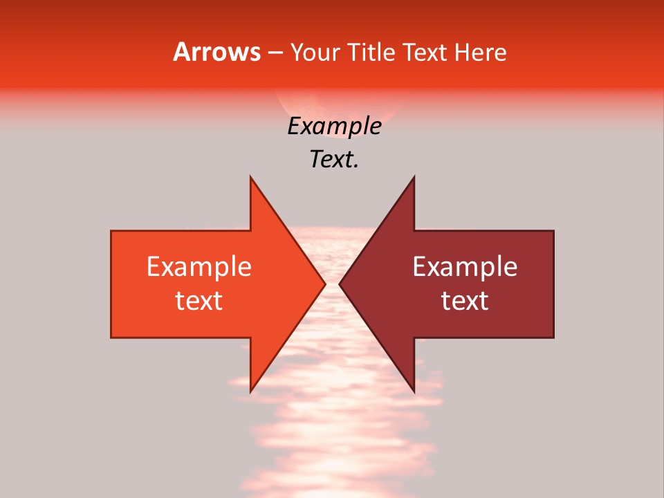 A Red Moon Over A Body Of Water PowerPoint Template