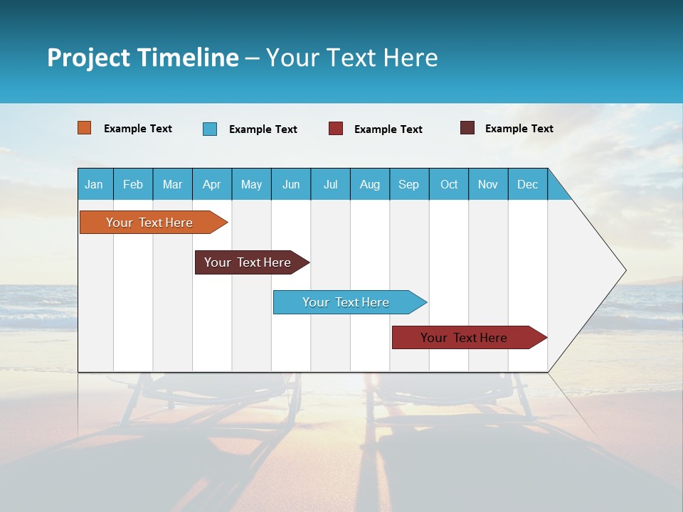 Two People Sitting In Beach Chairs Facing Each Other PowerPoint Template