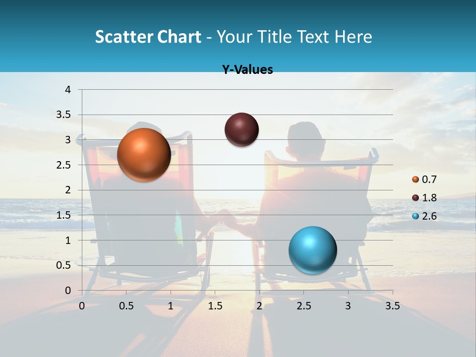 Two People Sitting In Beach Chairs Facing Each Other PowerPoint Template