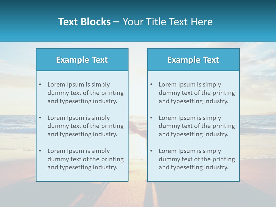 Two People Sitting In Beach Chairs Facing Each Other PowerPoint Template