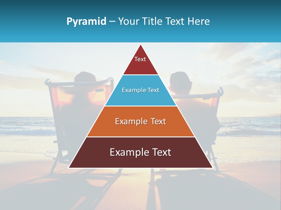 Two People Sitting In Beach Chairs Facing Each Other PowerPoint Template