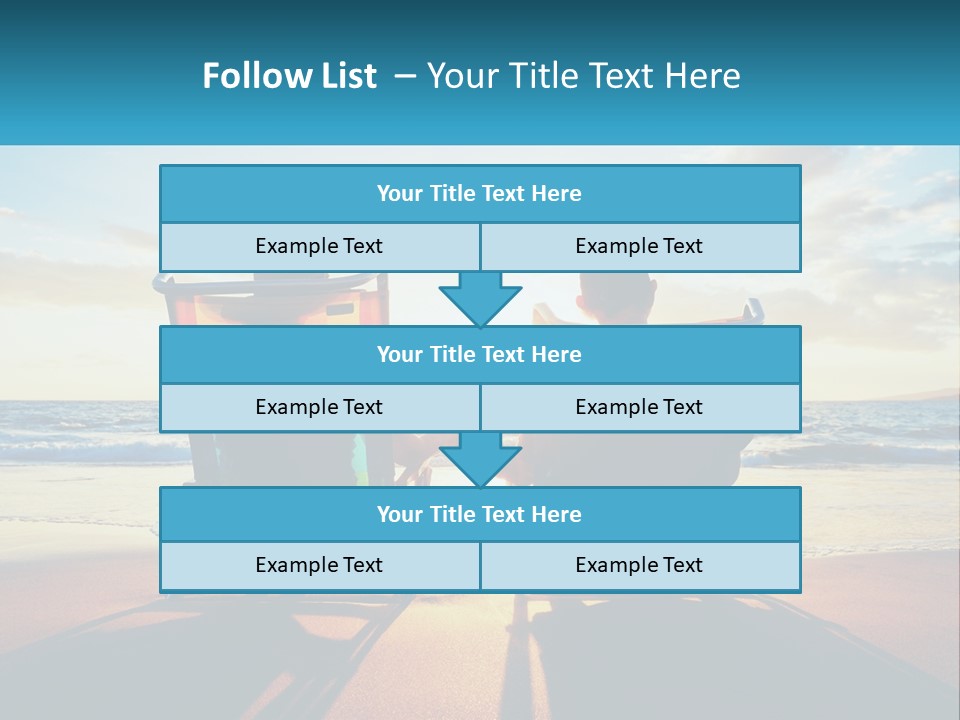 Two People Sitting In Beach Chairs Facing Each Other PowerPoint Template