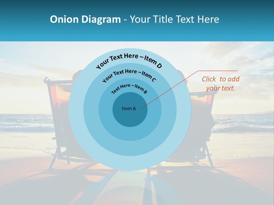 Two People Sitting In Beach Chairs Facing Each Other PowerPoint Template