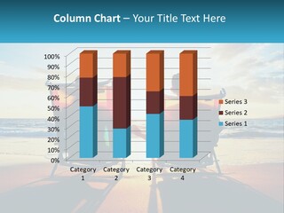 Two People Sitting In Beach Chairs Facing Each Other PowerPoint Template