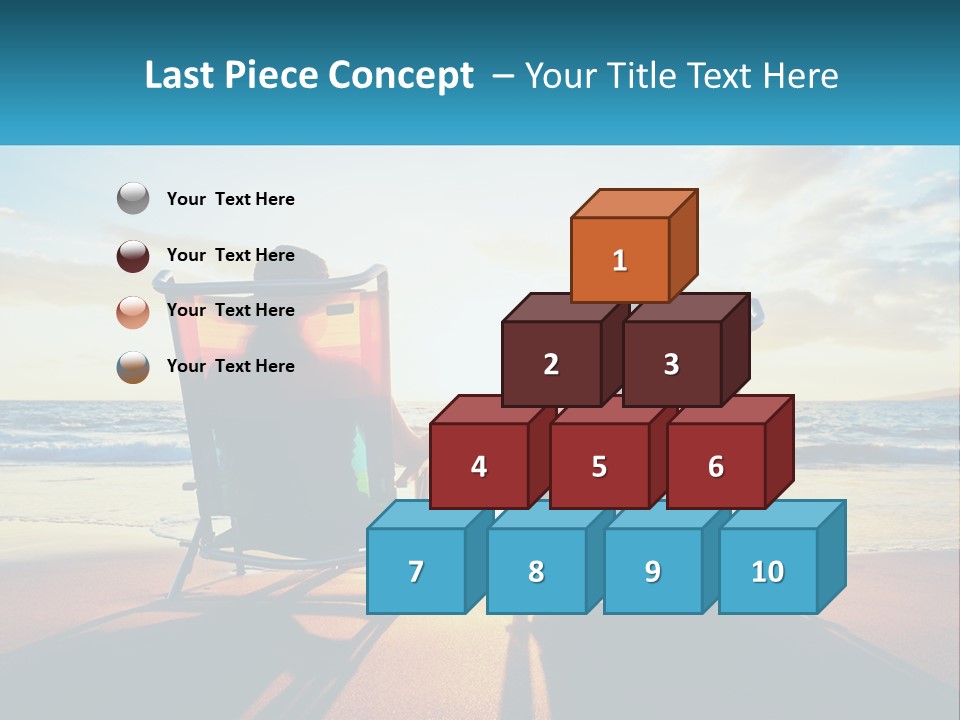 Two People Sitting In Beach Chairs Facing Each Other PowerPoint Template