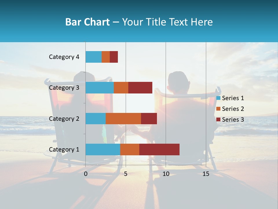 Two People Sitting In Beach Chairs Facing Each Other PowerPoint Template