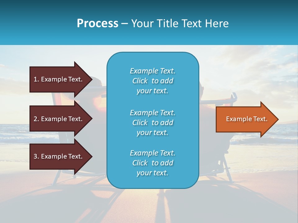 Two People Sitting In Beach Chairs Facing Each Other PowerPoint Template