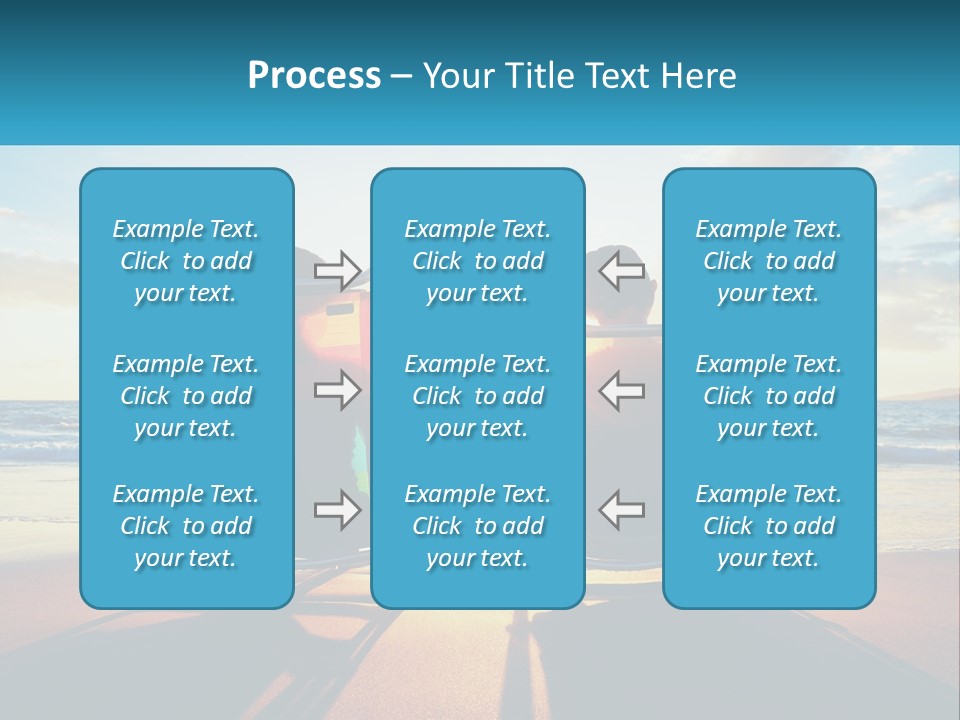 Two People Sitting In Beach Chairs Facing Each Other PowerPoint Template