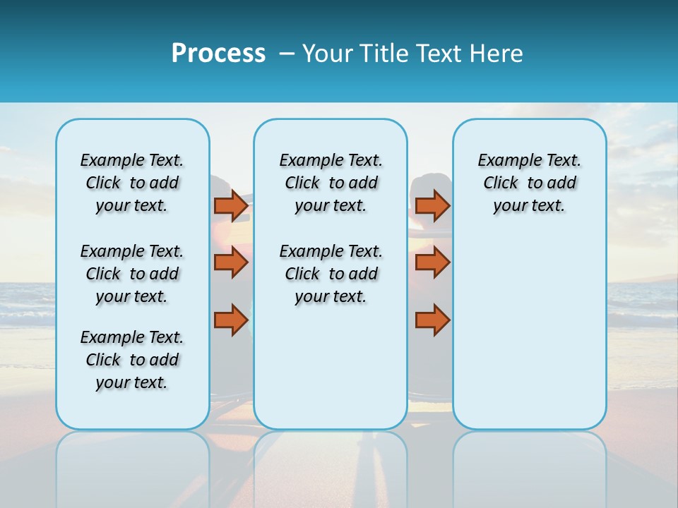 Two People Sitting In Beach Chairs Facing Each Other PowerPoint Template