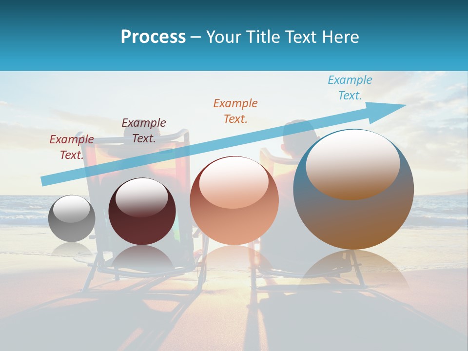 Two People Sitting In Beach Chairs Facing Each Other PowerPoint Template