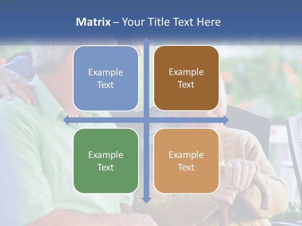 A Group Of People Sitting Around A Computer PowerPoint Template