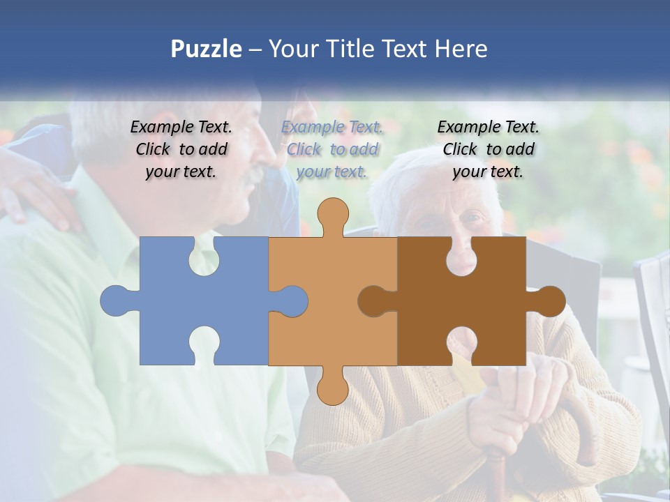 A Group Of People Sitting Around A Computer PowerPoint Template