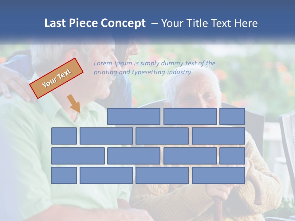 A Group Of People Sitting Around A Computer PowerPoint Template