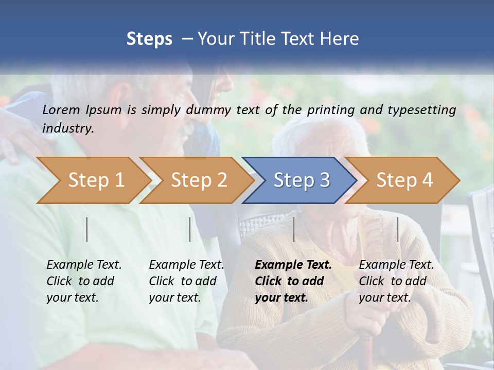 A Group Of People Sitting Around A Computer PowerPoint Template