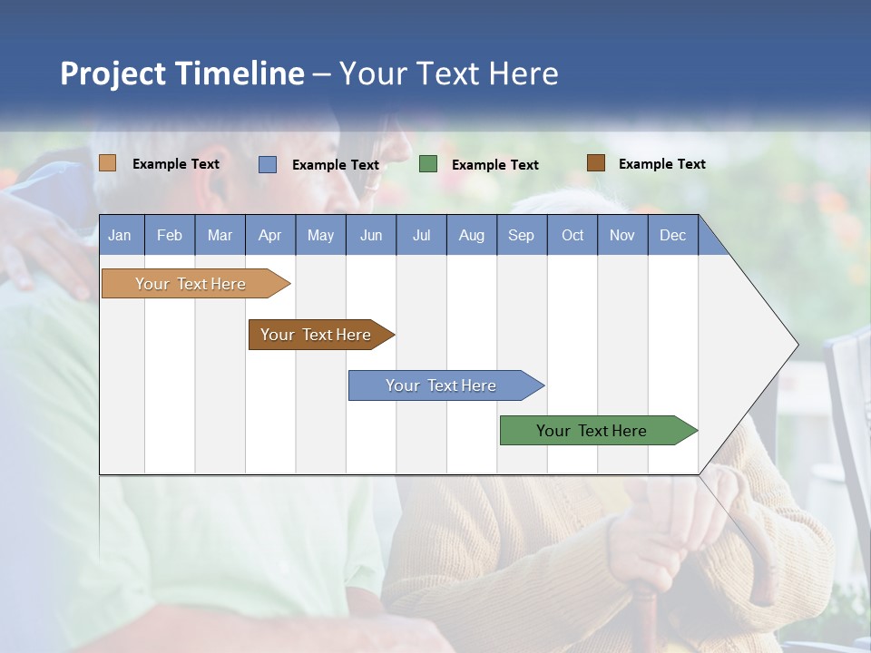 A Group Of People Sitting Around A Computer PowerPoint Template