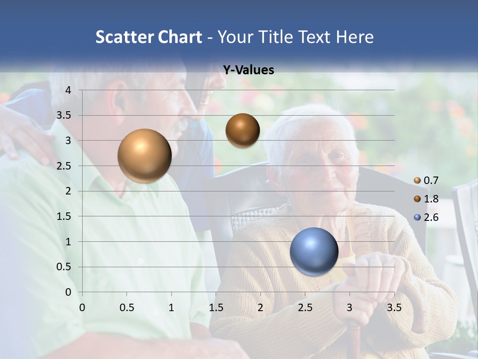 A Group Of People Sitting Around A Computer PowerPoint Template