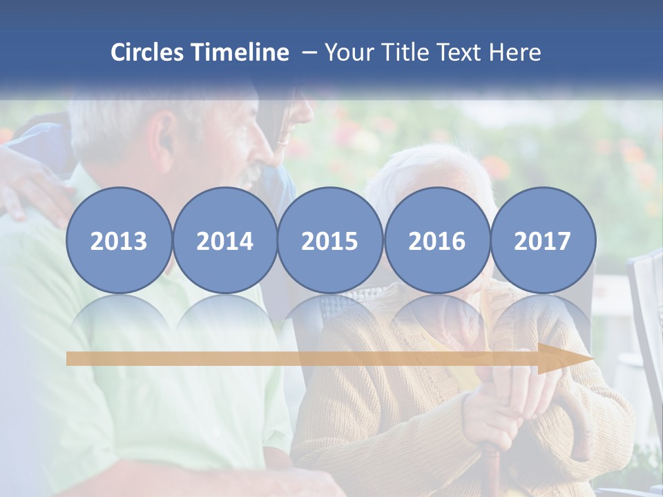 A Group Of People Sitting Around A Computer PowerPoint Template