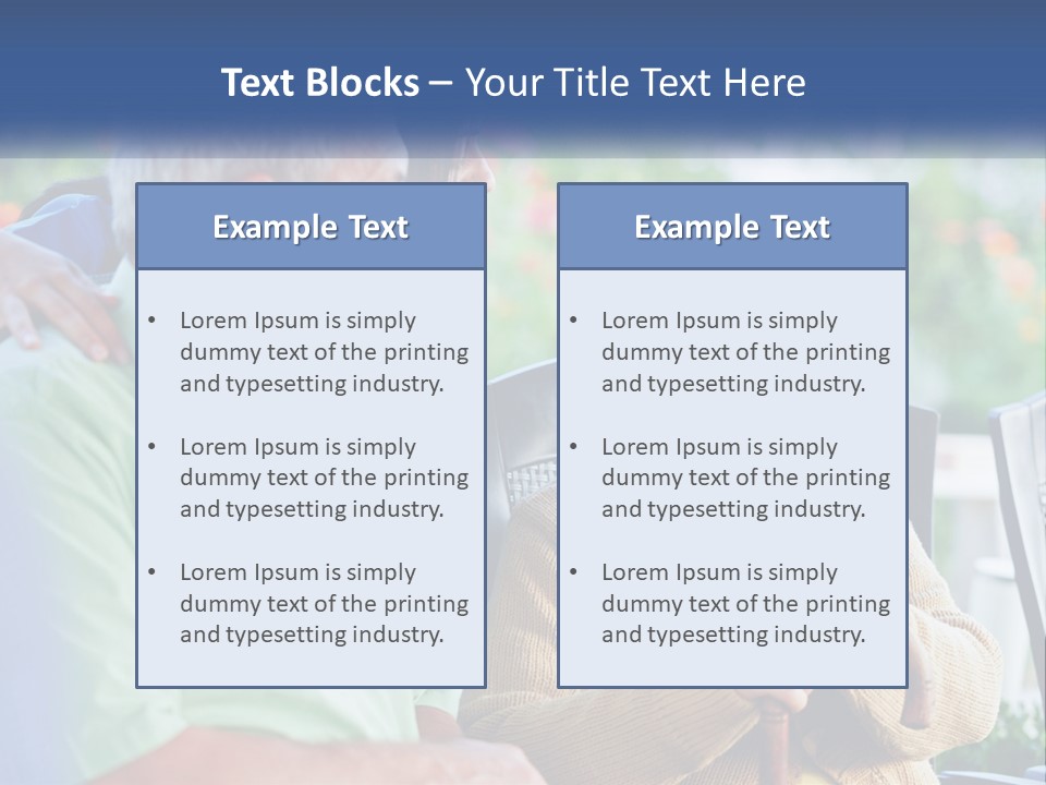 A Group Of People Sitting Around A Computer PowerPoint Template