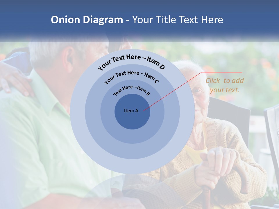 A Group Of People Sitting Around A Computer PowerPoint Template