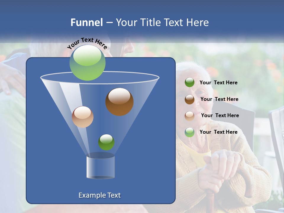 A Group Of People Sitting Around A Computer PowerPoint Template