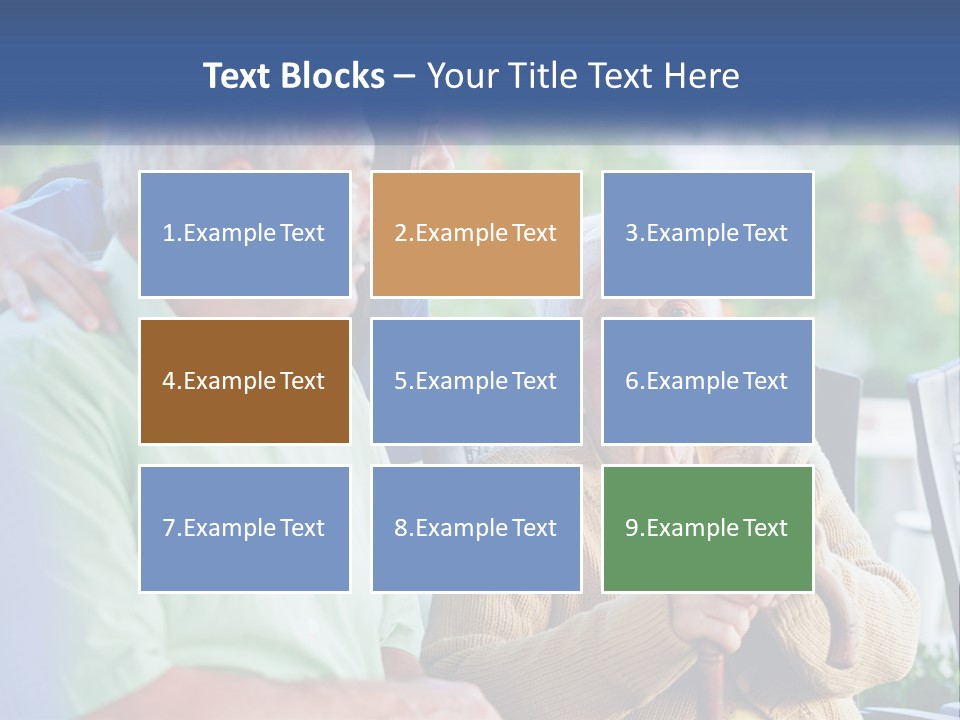 A Group Of People Sitting Around A Computer PowerPoint Template