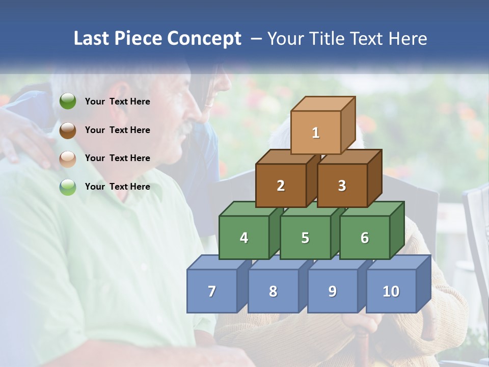 A Group Of People Sitting Around A Computer PowerPoint Template
