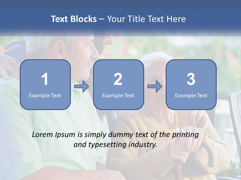 A Group Of People Sitting Around A Computer PowerPoint Template