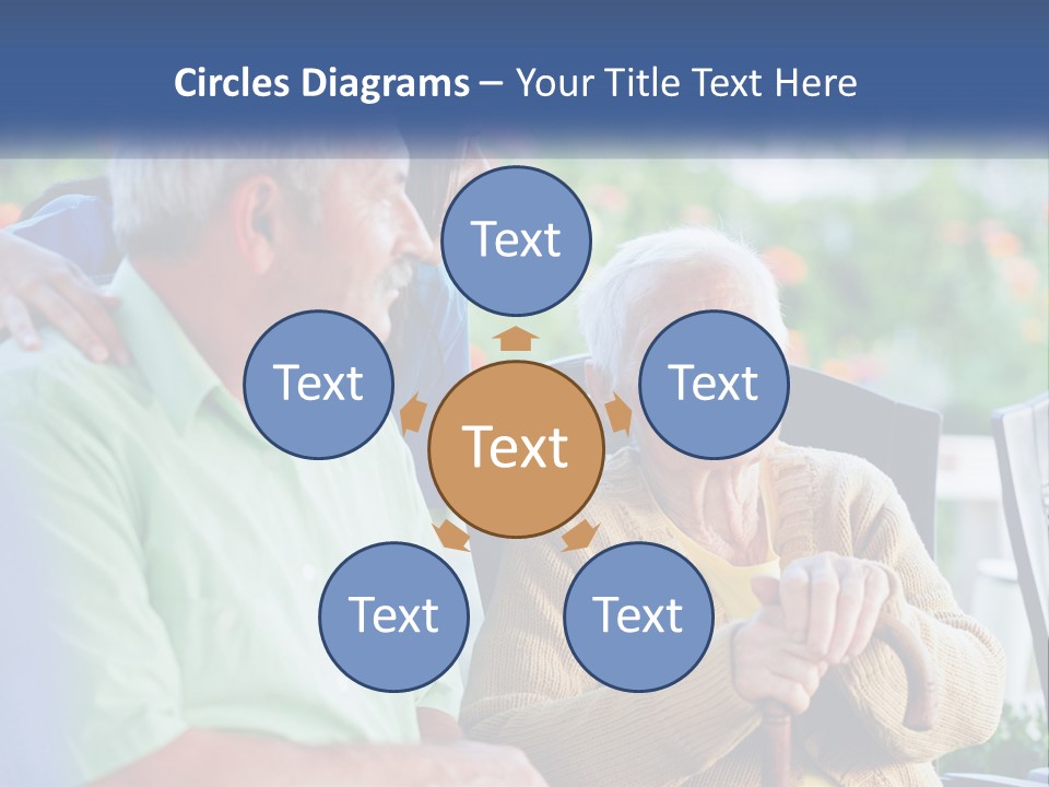 A Group Of People Sitting Around A Computer PowerPoint Template