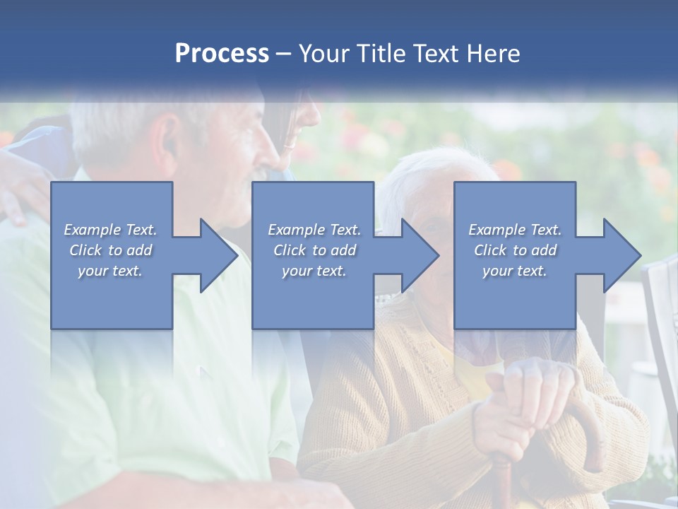 A Group Of People Sitting Around A Computer PowerPoint Template
