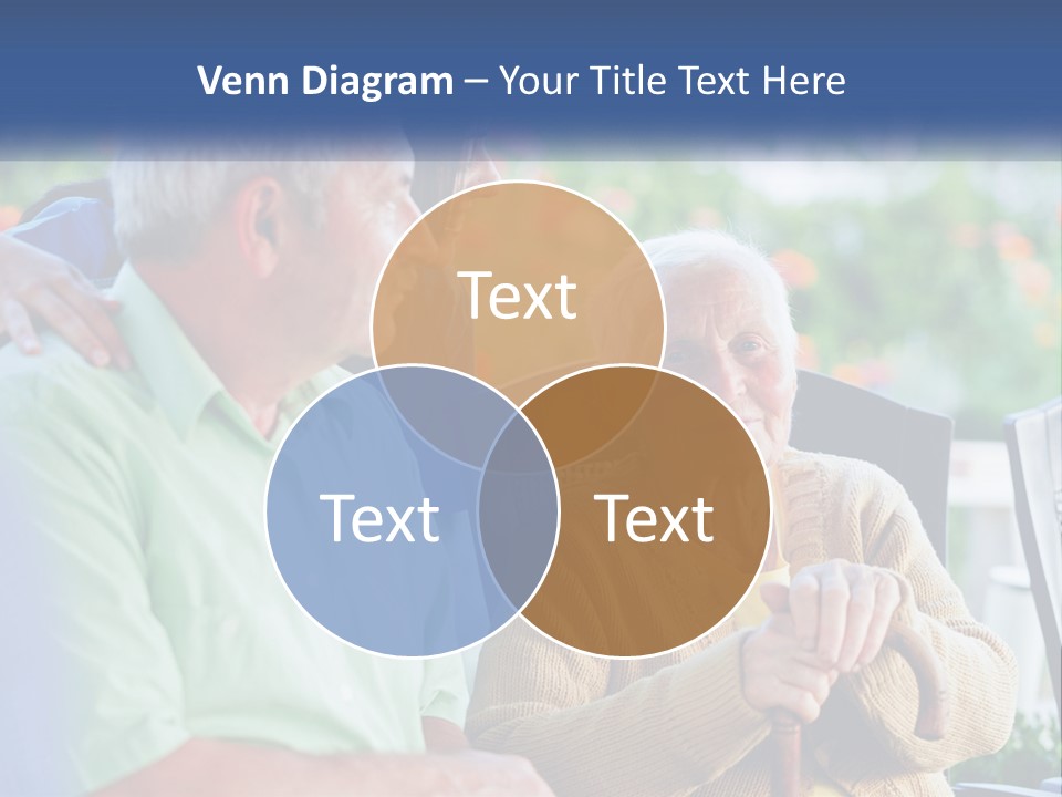 A Group Of People Sitting Around A Computer PowerPoint Template
